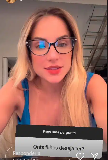 Gabi Martins estaria em um relacionamento com Lucas Lima e falou sobre filhos