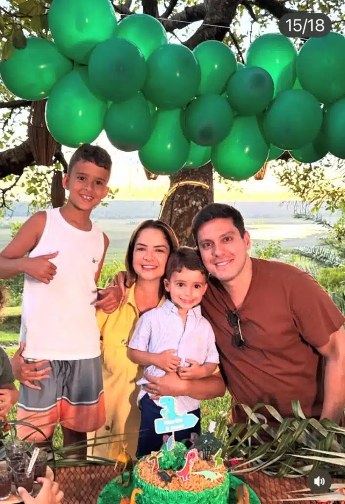 Maria Cecília e Rodolfo mostraram a linda festa de 3 anos do filho