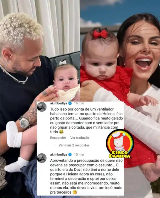 Amanda Kimberlly falando do quarto de sua filha com Neymar