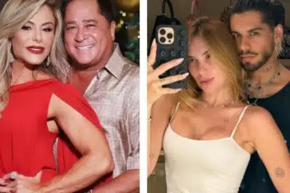 Esposa de Leonardo, Poliana Rocha, posa com netas e diz o que acha da mãe de Virgínia