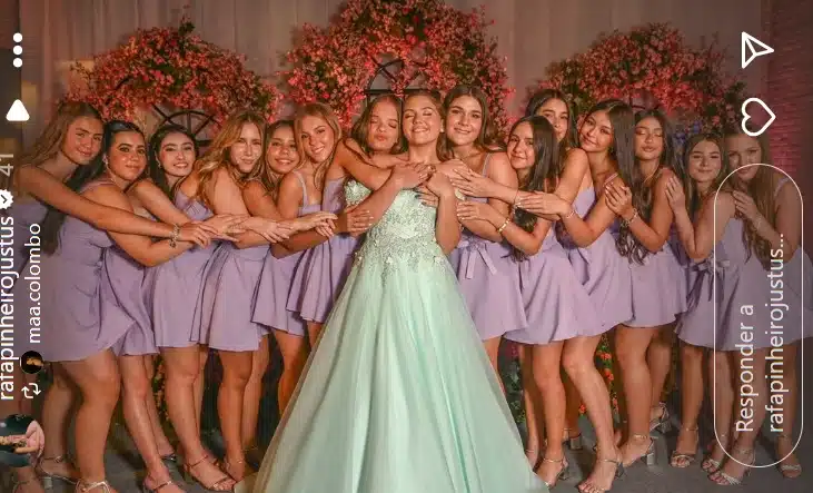Rafaella Justus na festa de sua amiga