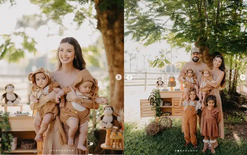 Sorocaba celebra 7 meses de seu bebês gêmeos com linda
festa e surpreende 