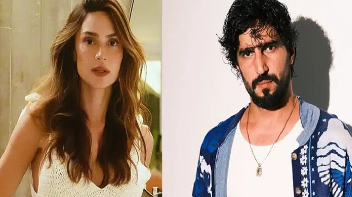 Thaila Ayala e Renato Góes posam em piquenique no parque com seus filhos