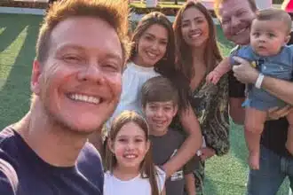 Thaís Fersoza exibe seus filhos com Michel Teló com o primo bebê e encanta