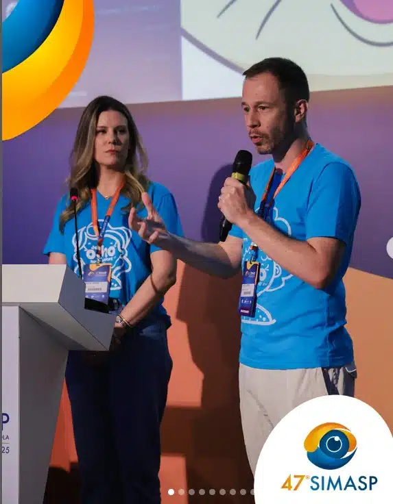 Tiago Leifert falou com oftalmologistas