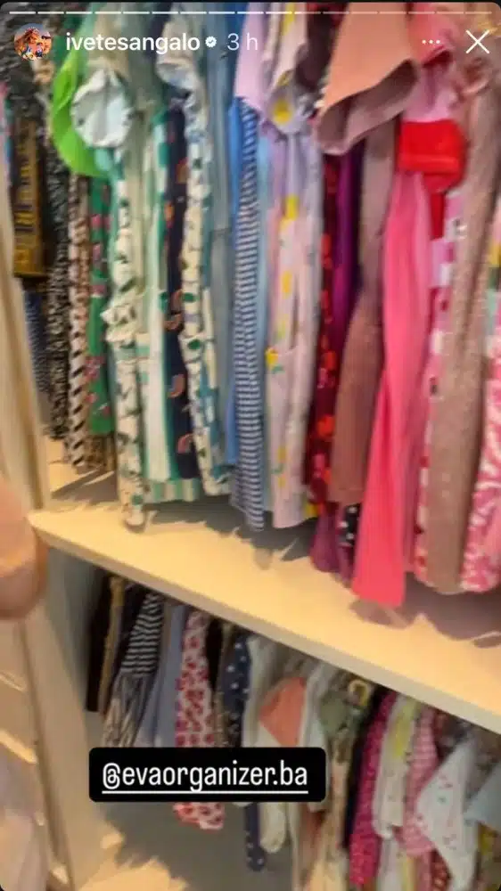 O closet de Marina e Helena, gêmeas de Ivete e Daniel Cady