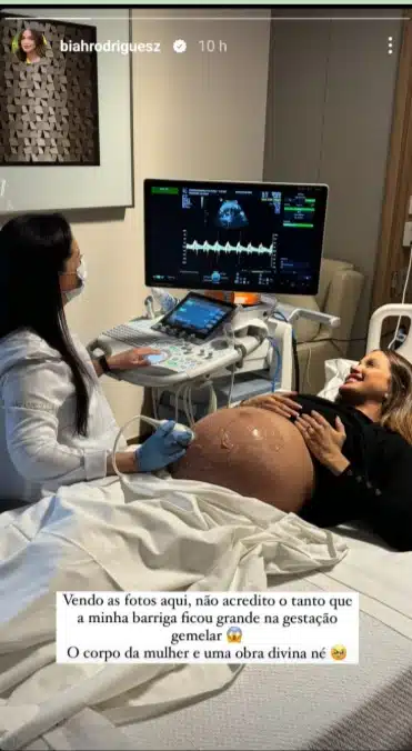 Esposa de Sorocaba encanta ao mostrar seu barrigão da gravidez de seus filhos gêmeos