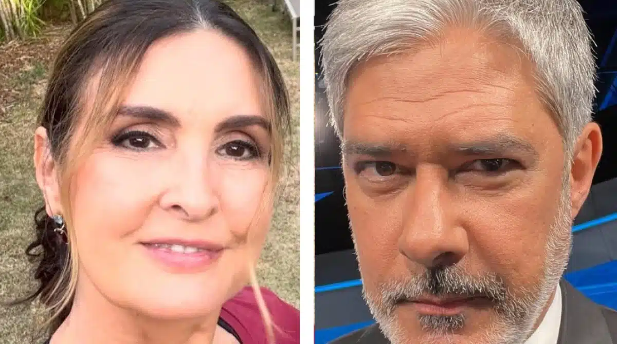 Na França, Fátima Bernardes e William Bonner posam com os filhos trigêmeos