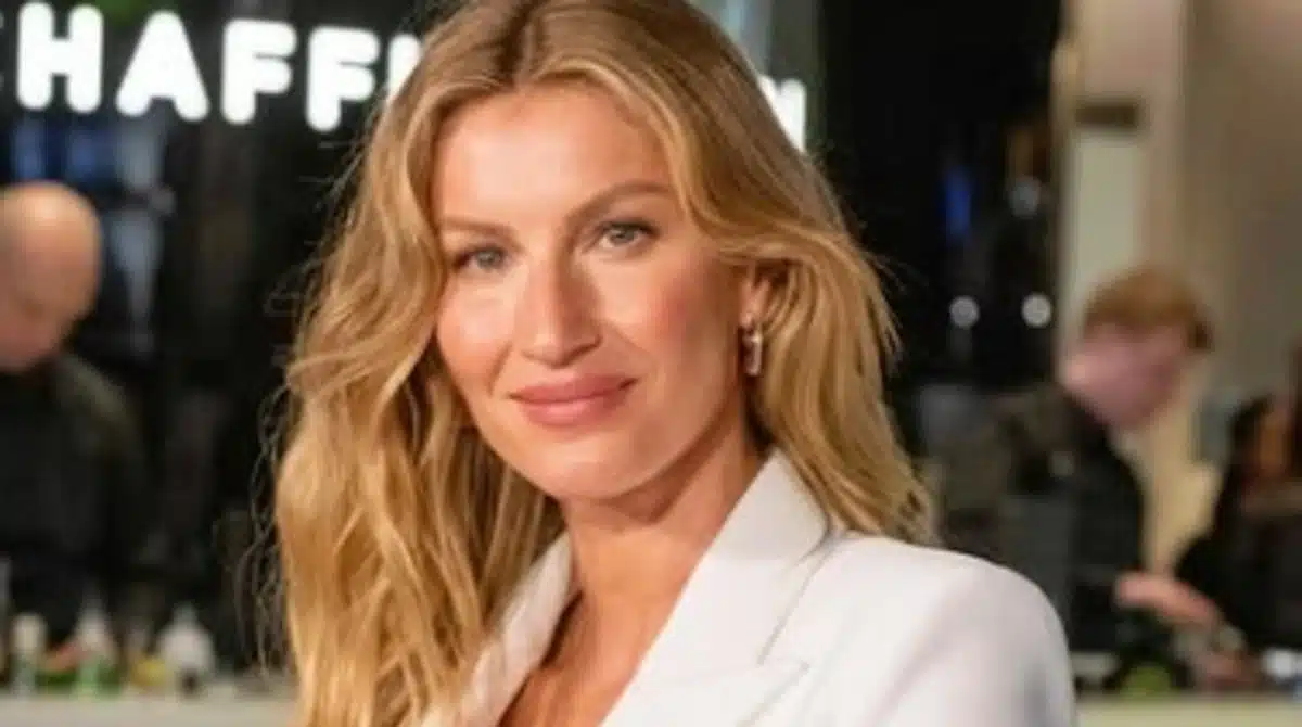 Gisele Bündchen apareceu com o seu filho recém-nascido