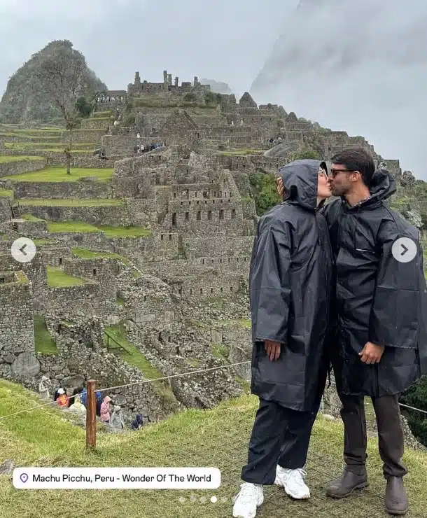 Ivete Sangalo junto de Daniel Cady no Machu Picchu