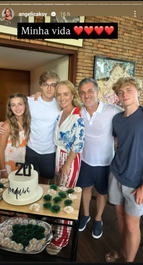 Luciano Huck e Angélica posam com os filhos no aniversário de seu primogênito na mansão e surpreendem 