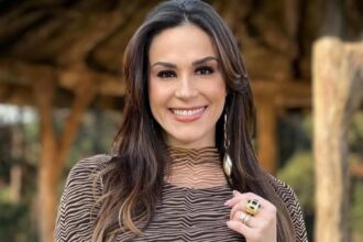 Nadja Haddad mostrou o bebê comendo pela 1ª vez