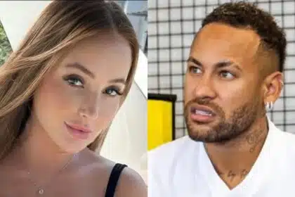 Modelo exibe gravidez e Neymar Jr tem atitude com ela