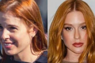 Marina Ruy Barbosa apareceu caracterizada de Suzane Von Richthofen