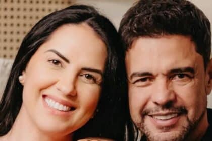 Zezé Di Camargo exibiu a filha em cobertura de praia
