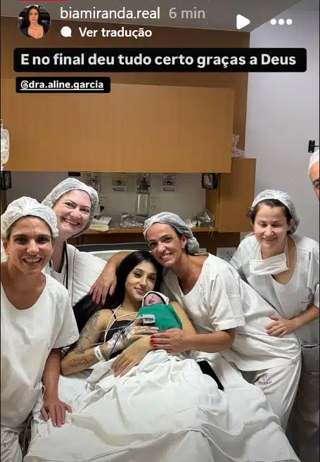 Bia Miranda junto com a sua filha