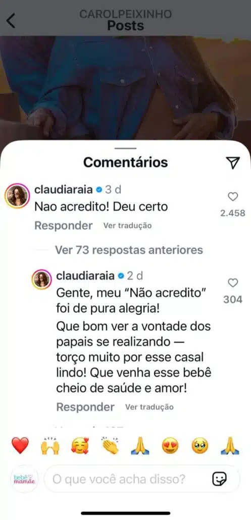 Claudia Raia explicando comentário que fez sobre Thiaguinho