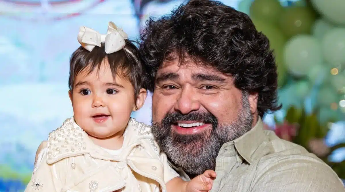 Fabiano Menotti comemora o 1º aniversário da filha caçula