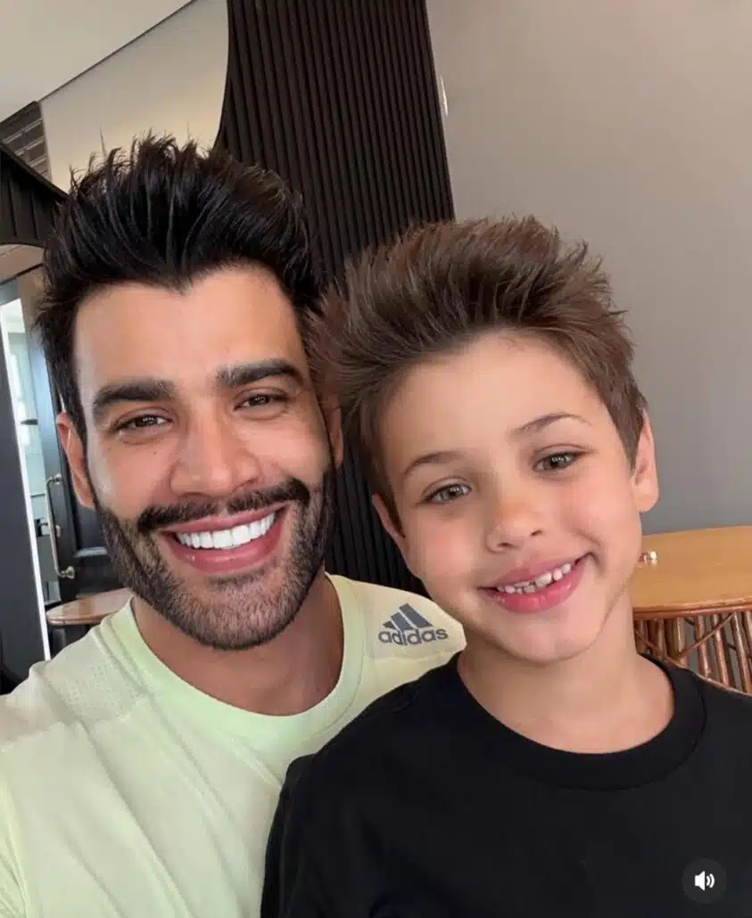 Gusttavo Lima mostra novo visual de Samuel, seu filho mais novo