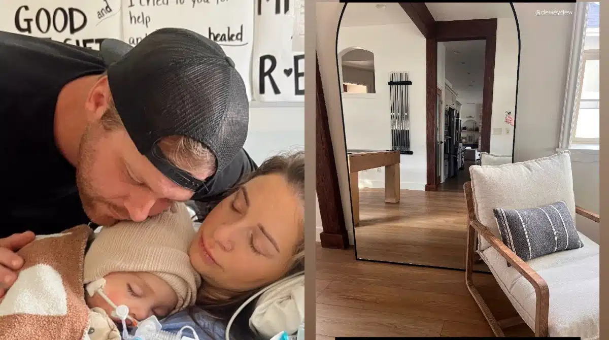 Influenciadora falou depois do espelho cair em seu filho