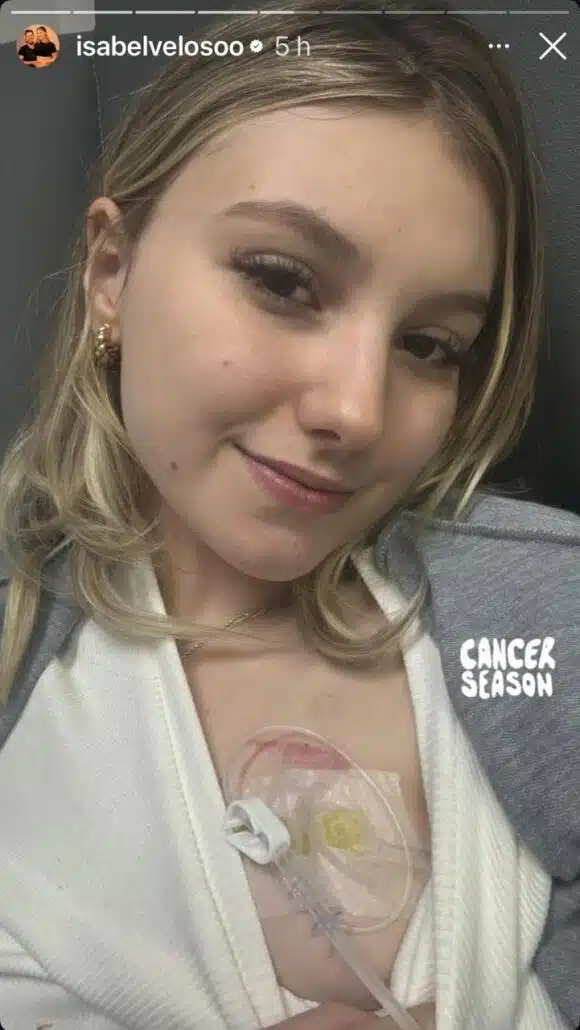 A influencer Isabel Veloso revelou que tem sentido enjoos, durante o tratamento