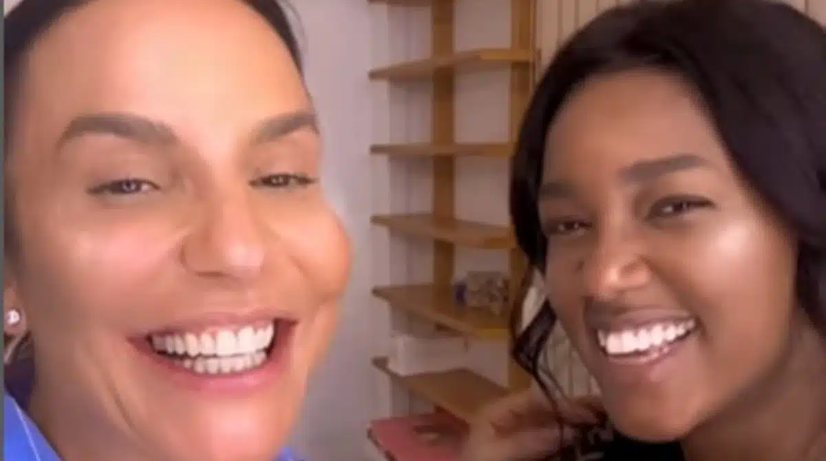 Ivete Sangalo conheceu a filha da cantora Iza
