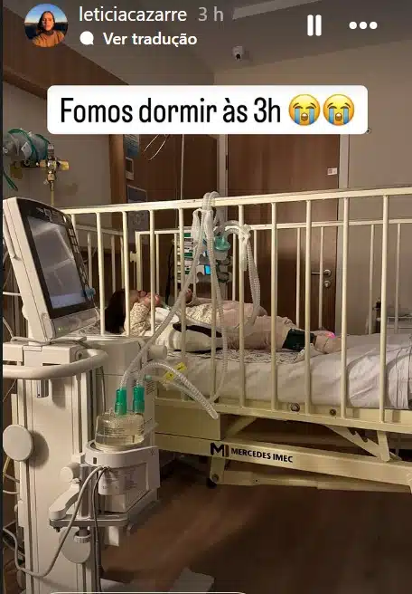 Bebê de Juliano Cazarré encontra-se na UTI