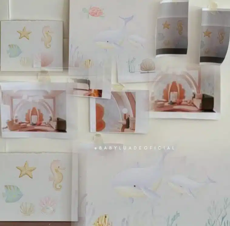Projeto do quarto da filha de Luan Santana