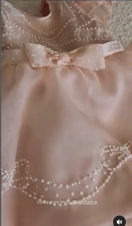 Vestido da filha de Luan Santana e Jade Magalhães