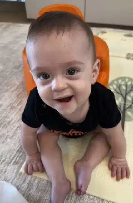 O filho de Nadja Haddad, o pequeno José