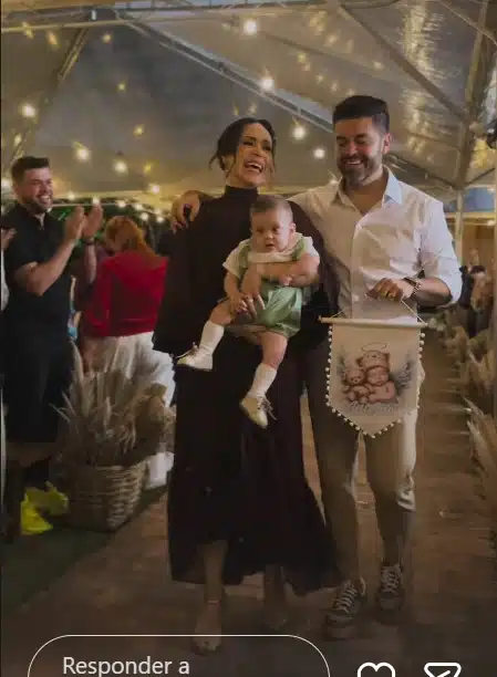 Nadja Haddad celebrou o primeiro ano do filho e homenageou o irmão gêmeo dele