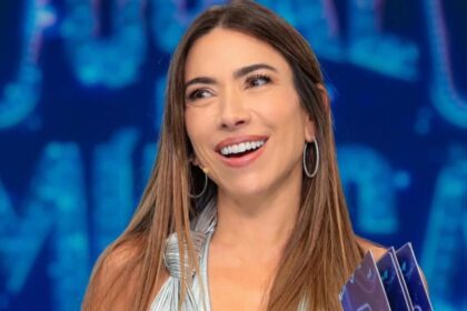 Patrícia Abravanel mostra o filho mais velho em campo no Estádio do Maracanã