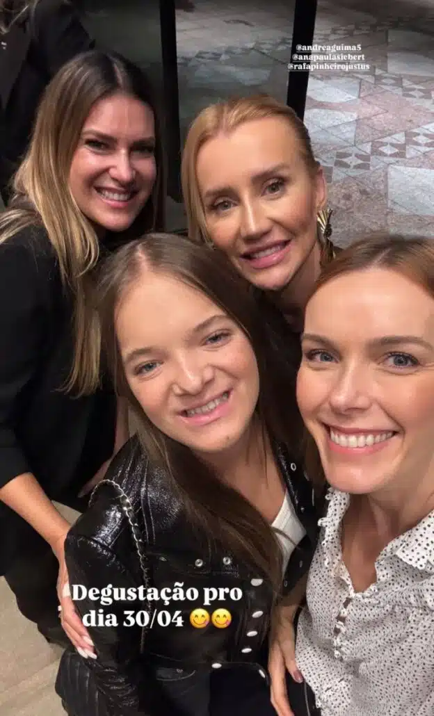 Rafaella Justus na degustação pro novo casamento de seu pai