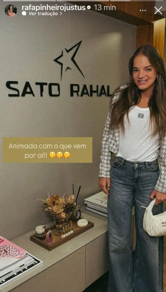 Rafaella Justus revela que a reunião foi bem produtiva
