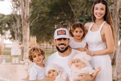 Sorocaba e Biah Rodrigues celebram os 9 meses dos seus filhos gêmeos com linda festa e surpreendem