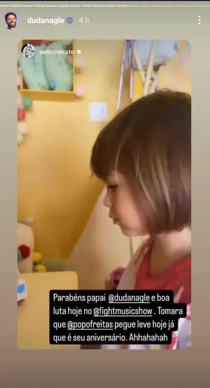 Sabrina Sato mostra filha com Duda Nagle e manda recado par ele e encanta