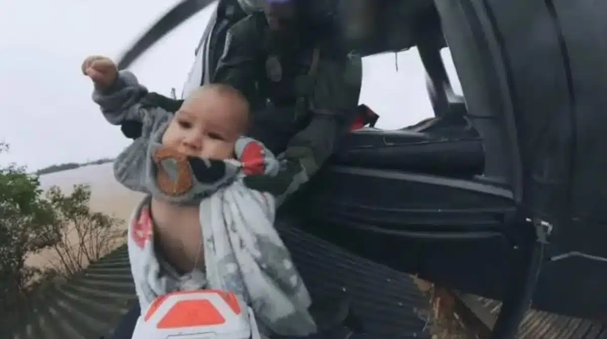 Bebê que foi resgatado no Rio Grande do Sul partiu