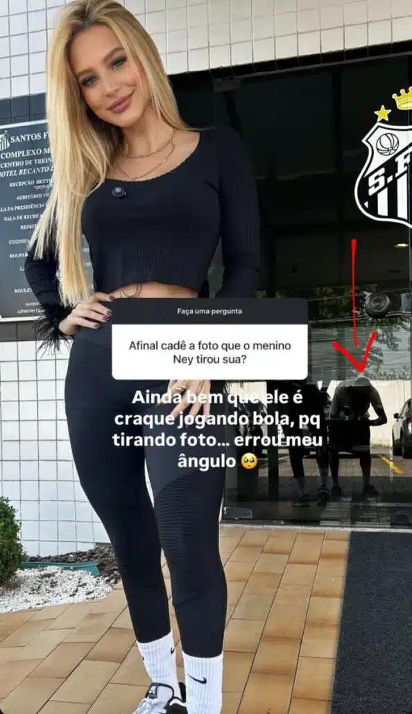 Neymar fez foto de modelo e Bruna Biancardi não reagiu