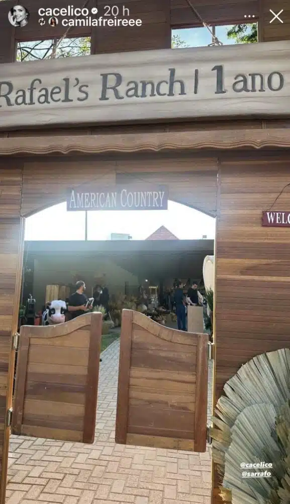 Carol Celico, ex de Kaká, faz festa de 1 ano pro bebê inspirada em série