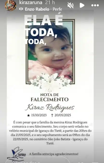 Pais das gêmeas siamesas desabafaram sobre a partida de Kiraz