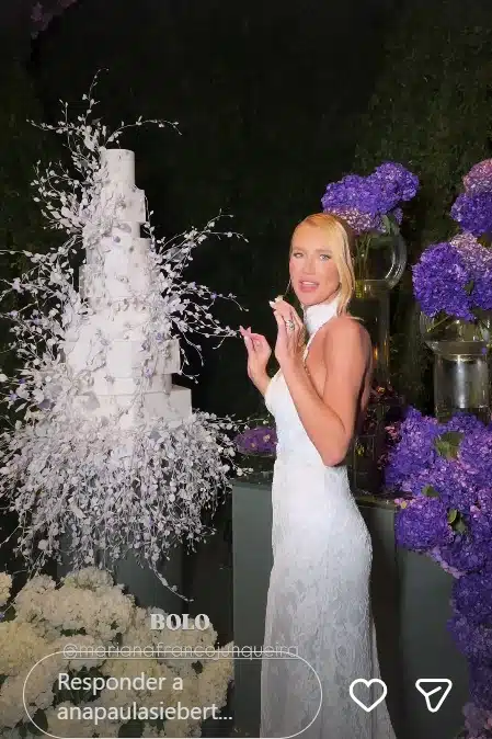 Além do show de Ivete Sangalo, casamento ainda teve bolo gigante