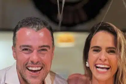 Esposa de Joaquim Lopes exibe sua gravidez gemelar e se declara