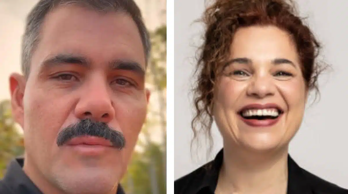 Juliano Cazarré mostra Isabel Teixeira com dois de seus filhos