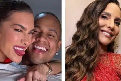 Filha de Lore e Léo Santana posa em festa na escola de Veveta