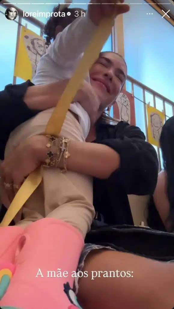 Lorena se emociona com homenagem de sua filha com Léo Santana 