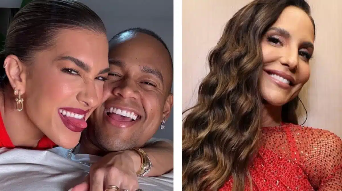 Filha de Lore e Léo Santana posa em festa na escola de Veveta