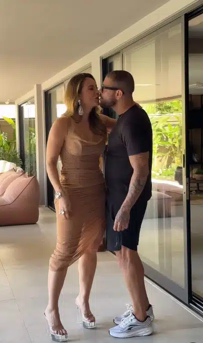 Paolla Oliveira junto com o namorado Diogo Nogueira