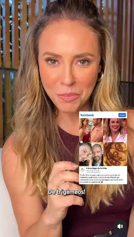 Paolla Oliveira falou de gestação de trigêmeos