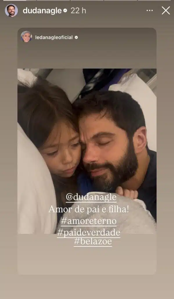 Leda Nagle mostra a neta com o pai e comentário parece indireta para Sabrina Sato