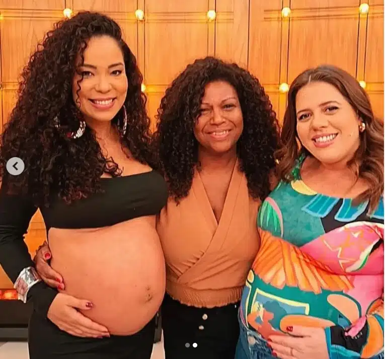 Tati Machado e Micheli estiveram juntas dias antes das perdas de seus bebês